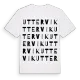 Uttervik ordlek t-shirt