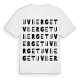 Uvberget ordlek t-shirt
