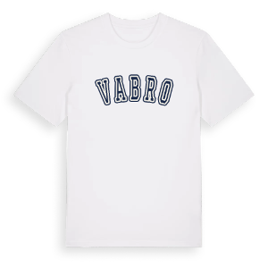 Vabro college t-shirt – ekologisk bomull t-shirt från Pinshirt
