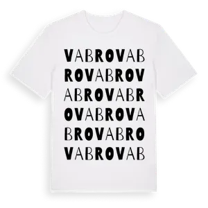 Vabro ordlek t-shirt – ekologisk bomull t-shirt från Pinshirt