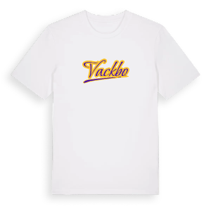 Vackbo baseball t-shirt – ekologisk bomull t-shirt från Pinshirt