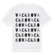 White t-shirt med Vackbo ordlek t-shirt