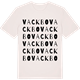 Vintage White t-shirt med Vackbo ordlek t-shirt