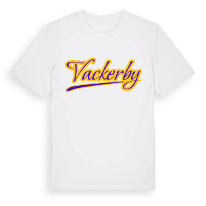 Vackerby baseball t-shirt – ekologisk bomull t-shirt från Pinshirt