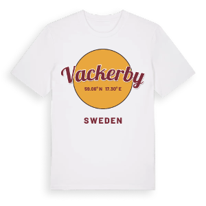 Vackerby cirkel t-shirt – ekologisk bomull t-shirt från Pinshirt