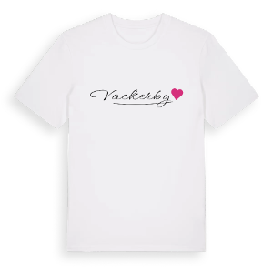 Vackerby hjärta t-shirt – ekologisk bomull t-shirt från Pinshirt
