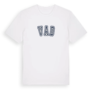 Vad college t-shirt – ekologisk bomull t-shirt från Pinshirt