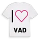 Jag älskar Vad t-shirt stort tryck