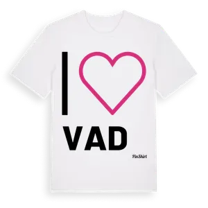 Jag älskar Vad t-shirt stort tryck – ekologisk bomull t-shirt från Pinshirt