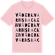 Pink Cotton t-shirt med Väderkvarnsbacken ordlek t-shirt
