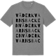 Mid Heather Gray t-shirt med Väderkvarnsbacken ordlek t-shirt