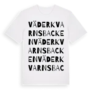 Väderkvarnsbacken ordlek t-shirt – ekologisk bomull t-shirt från Pinshirt