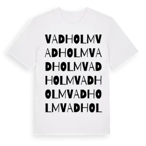 Vadholm ordlek t-shirt – ekologisk bomull t-shirt från Pinshirt