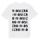 White t-shirt med Vadsberga ordlek t-shirt