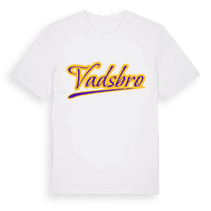 Vadsbro baseball t-shirt – ekologisk bomull t-shirt från Pinshirt