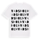 White t-shirt med Vadsholm ordlek t-shirt