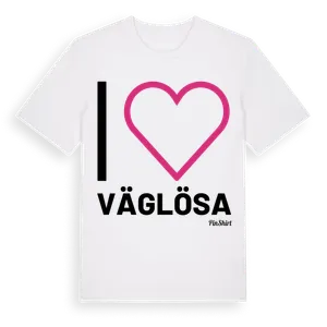 Jag älskar Väglösa t-shirt stort tryck – ekologisk bomull t-shirt från Pinshirt
