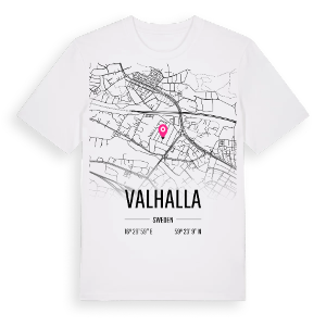 Valhalla karta t-shirt – ekologisk bomull t-shirt från Pinshirt