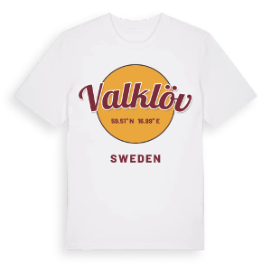 Valklöv cirkel t-shirt – ekologisk bomull t-shirt från Pinshirt