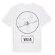 White t-shirt med Valla t-shirt