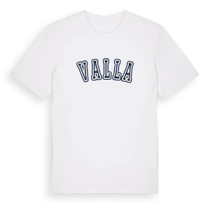 Valla college t-shirt – ekologisk bomull t-shirt från Pinshirt