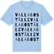 Blue Soul t-shirt med Valla boställe ordlek t-shirt
