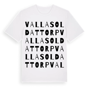 Valla soldattorp ordlek t-shirt – ekologisk bomull t-shirt från Pinshirt