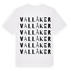 Vallåker ordlek t-shirt – ekologisk bomull t-shirt från Pinshirt