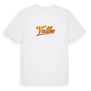 Vallbo baseball t-shirt – ekologisk bomull t-shirt från Pinshirt