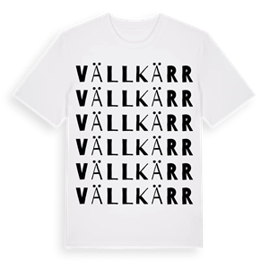 Vällkärr ordlek t-shirt – ekologisk bomull t-shirt från Pinshirt