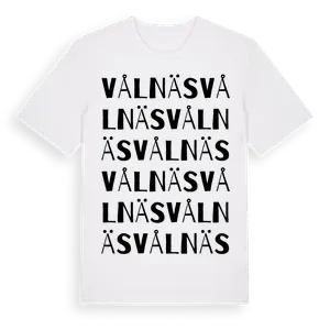 Vålnäs ordlek t-shirt – ekologisk bomull t-shirt från Pinshirt