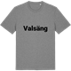 Mid Heather Gray t-shirt med Valsäng fetstil t-shirt