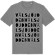 Mid Heather Gray t-shirt med Välsjöudden ordlek t-shirt