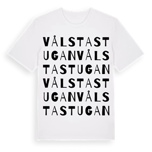 Vålstastugan ordlek t-shirt – ekologisk bomull t-shirt från Pinshirt