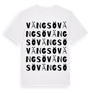 Vängsö ordlek t-shirt – ekologisk bomull t-shirt från Pinshirt