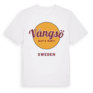 Vångsö cirkel t-shirt – ekologisk bomull t-shirt från Pinshirt