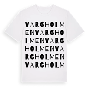 Vargholmen ordlek t-shirt – ekologisk bomull t-shirt från Pinshirt