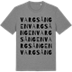 Mid Heather Gray t-shirt med Vargsången ordlek t-shirt
