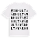 White t-shirt med Värhulta ordlek t-shirt