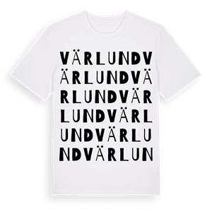 Värlund ordlek t-shirt – ekologisk bomull t-shirt från Pinshirt