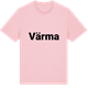 Pink Cotton t-shirt med Värma fetstil t-shirt
