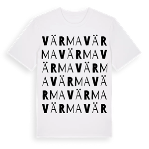 Värma ordlek t-shirt – ekologisk bomull t-shirt från Pinshirt