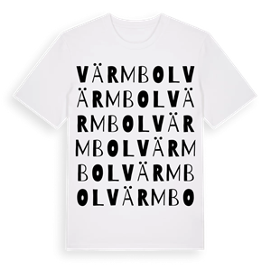 Värmbol ordlek t-shirt – ekologisk bomull t-shirt från Pinshirt