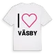 Jag älskar Väsby t-shirt stort tryck