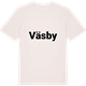 Vintage White t-shirt med Väsby fetstil t-shirt