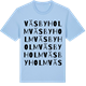 Blue Soul t-shirt med Väsbyholm ordlek t-shirt