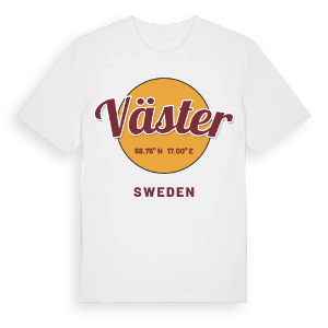 Väster cirkel t-shirt – ekologisk bomull t-shirt från Pinshirt