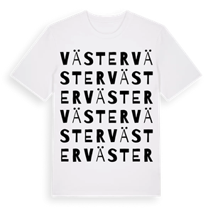 Väster ordlek t-shirt – ekologisk bomull t-shirt från Pinshirt