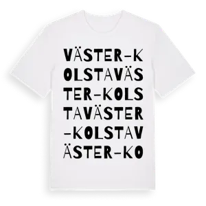Väster-Kolsta ordlek t-shirt – ekologisk bomull t-shirt från Pinshirt