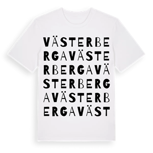 Västerberga ordlek t-shirt – ekologisk bomull t-shirt från Pinshirt
